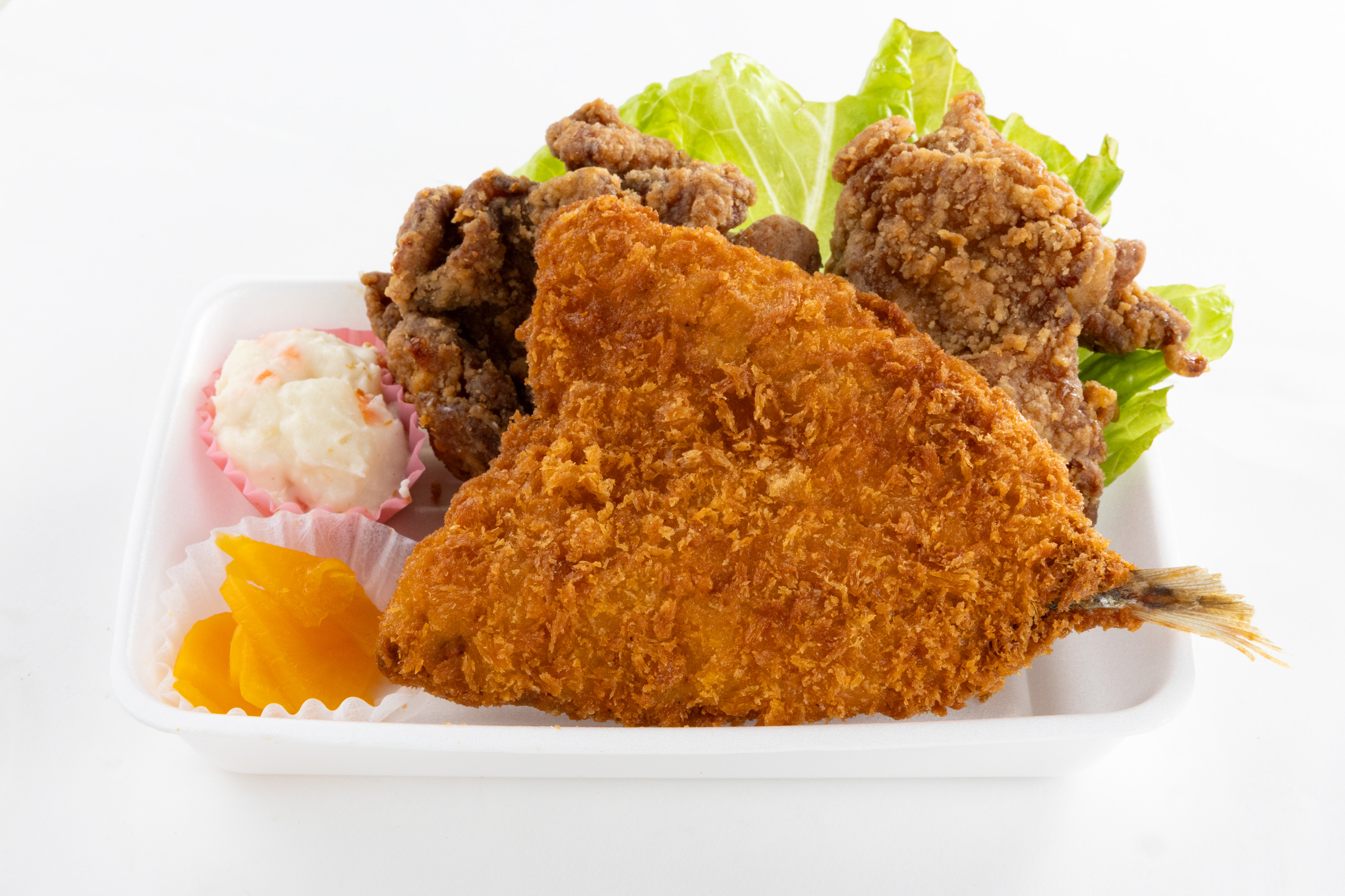 ミックスフライアジフライ弁当